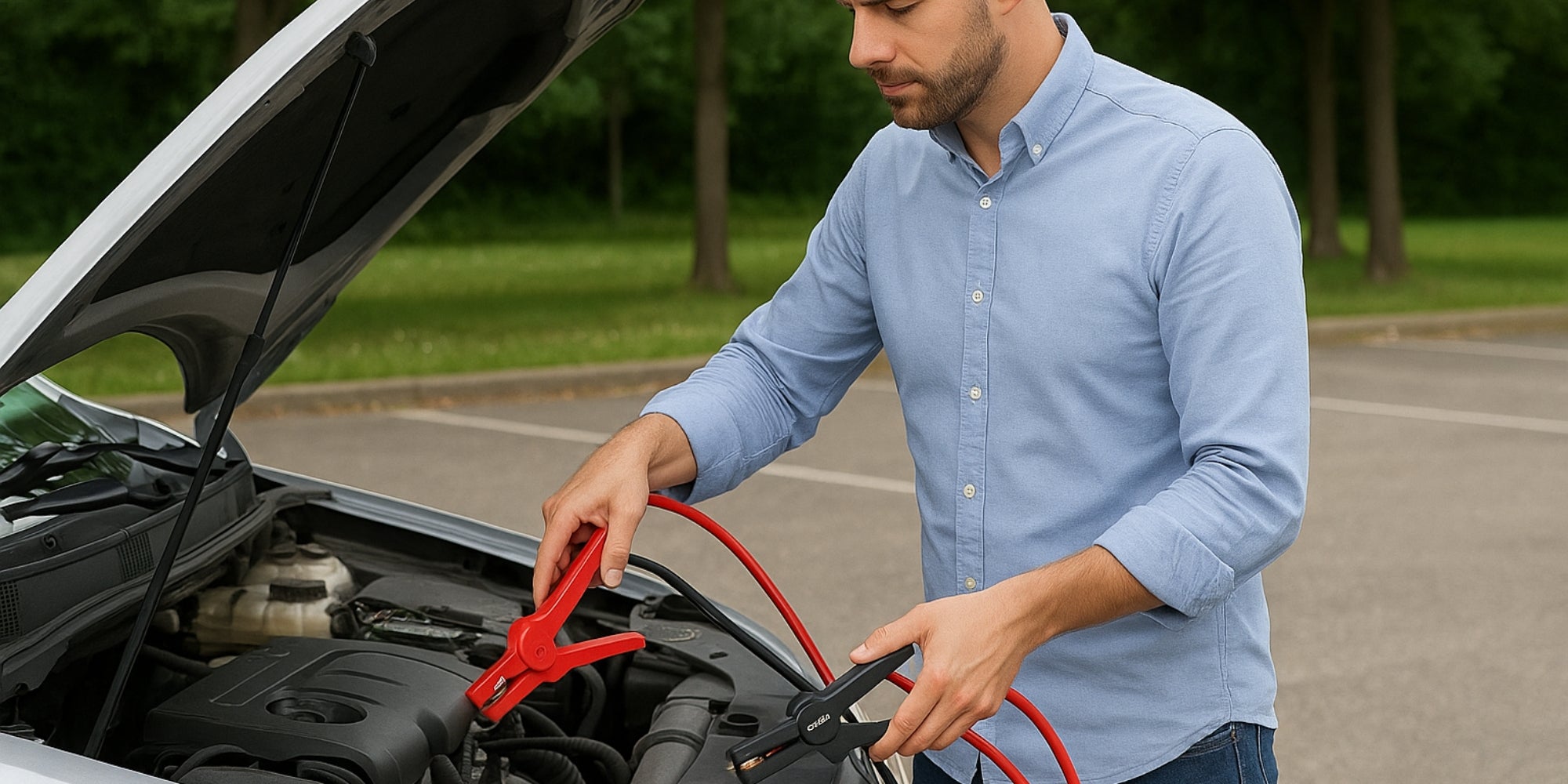 Câbles de Démarrage 220A 3Mètres– Pinces Renforcées, Section 18mm²