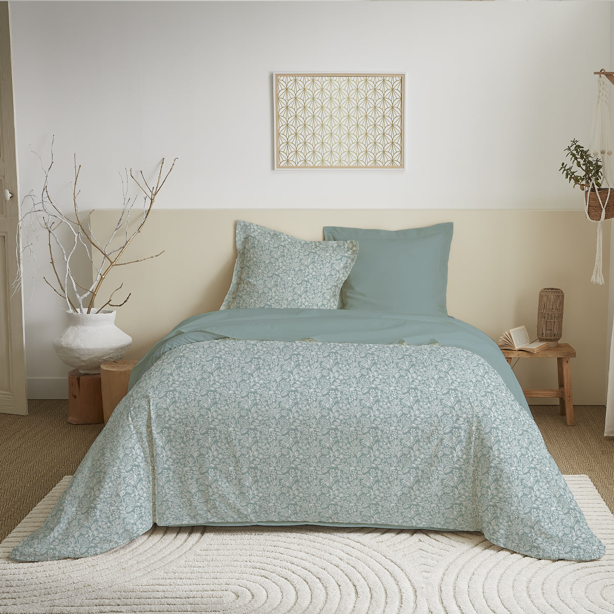 Pack Complet Housse de couette  Imprimé 240 x 220 cm - Drap housse 140 x 190 cm 5 modèles au choix