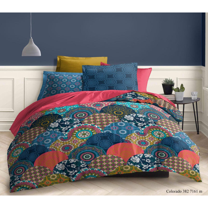 Parure de couette réversible pour lit 240 x 220 cm 13 modèles au choix