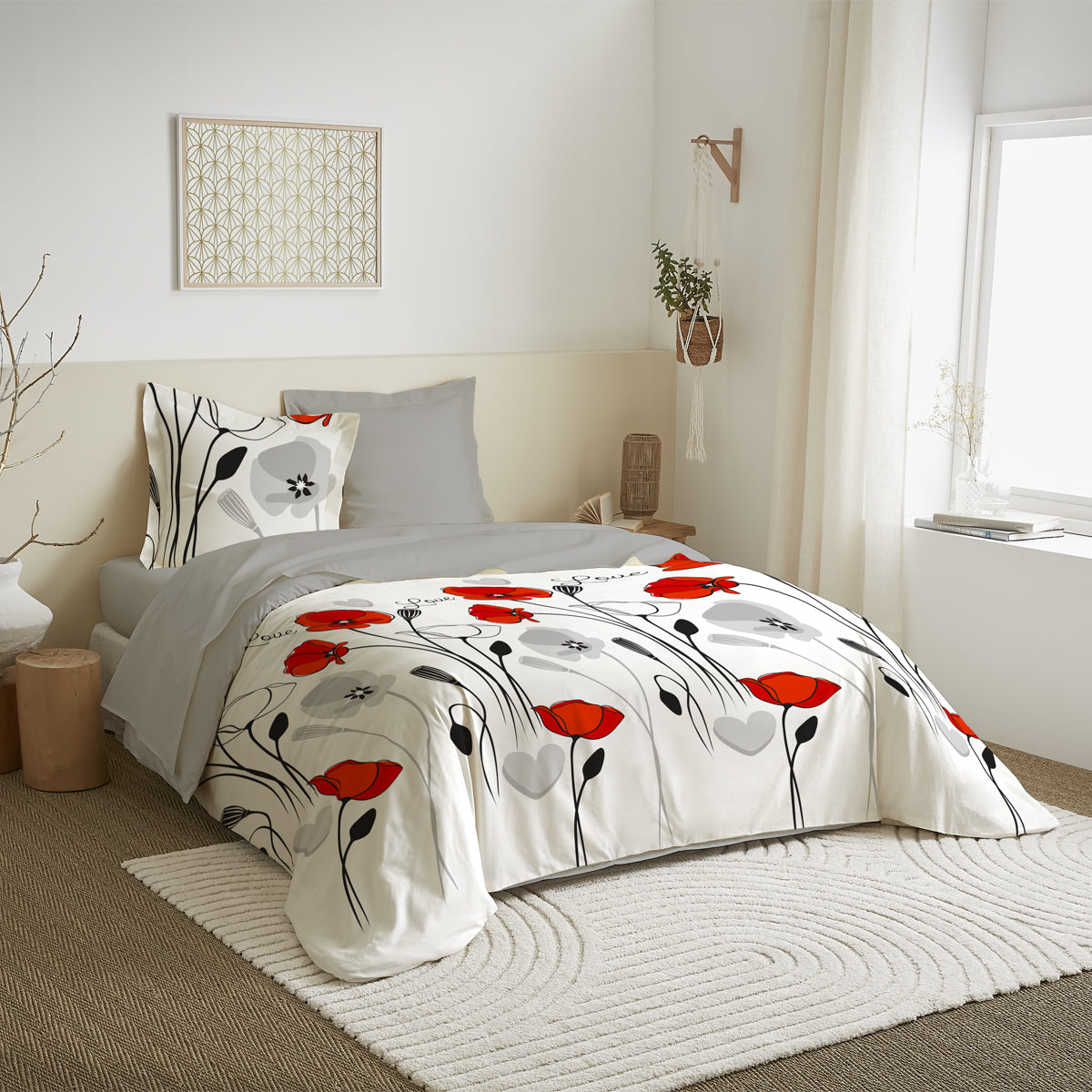 Parure de couette 3 Pièces réversible 260 x 240 cm 18 modèles au choix