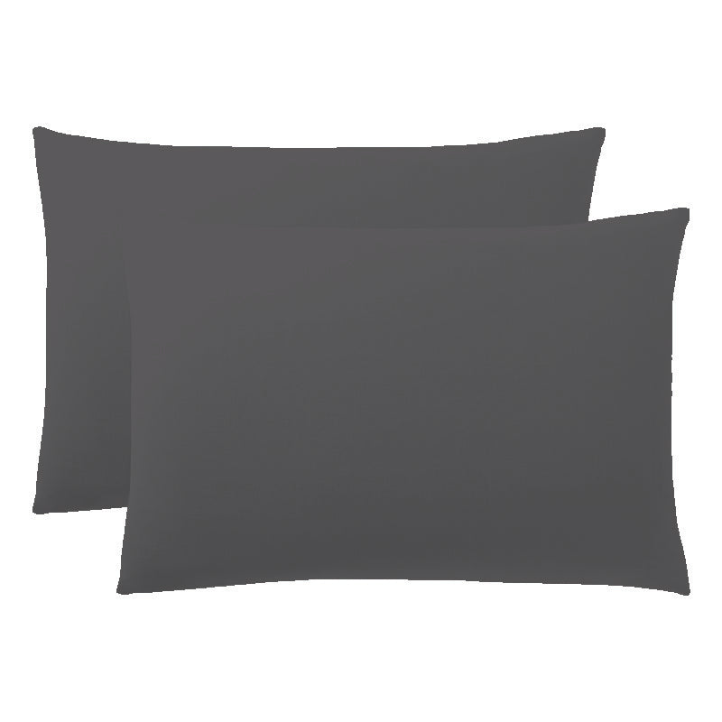 Lot de 2 Taies d'oreiller "Duo Protect" imperméable 100% Coton 57 fils/cm² 50 x 70 cm Ardoise