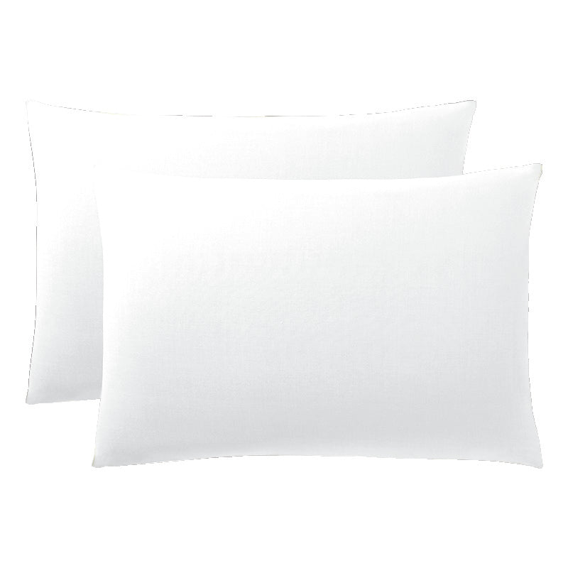 Lot de 2 Taies d'oreiller "Duo Protect" imperméable 100% Coton 57 fils/cm² 50 x 70 cm Neige