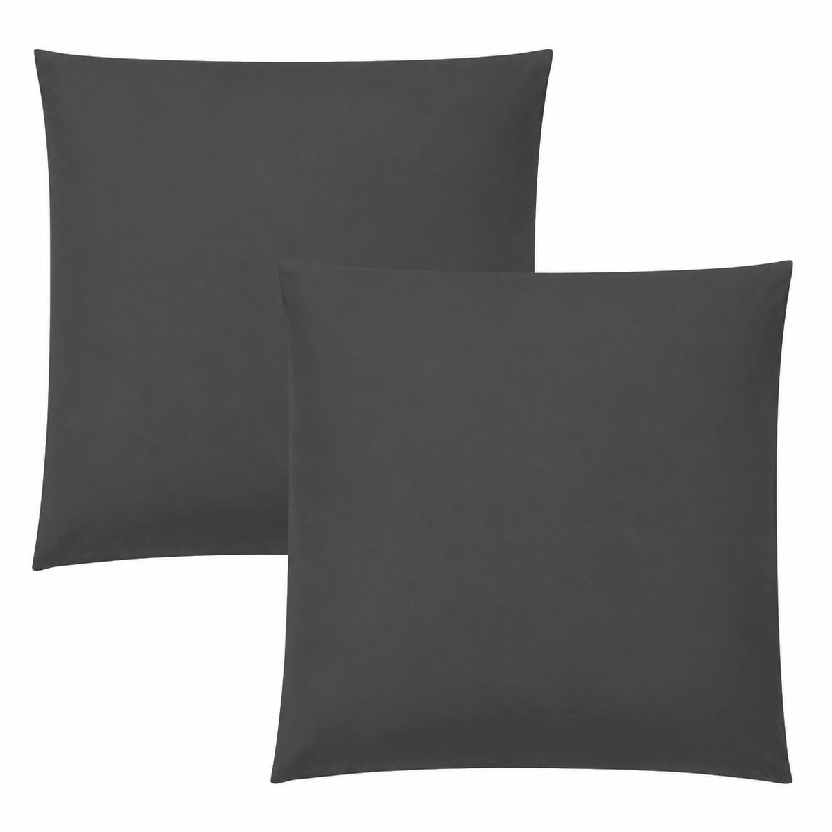 Lot de 2 Taies d'oreiller "Duo Protect" imperméable 100% Coton 57 fils/cm² 63 x 63 cm Ardoise