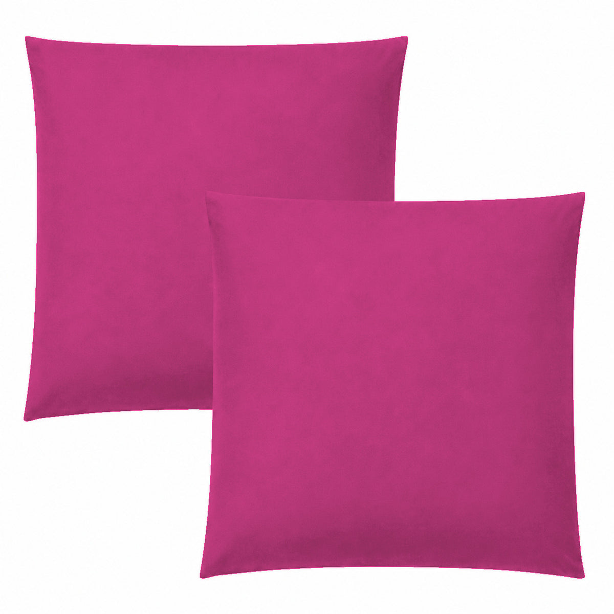 Lot de 2 Taies d'oreiller "Duo Protect" imperméable 100% Coton 57 fils/cm² 63 x 63 cm Magenta