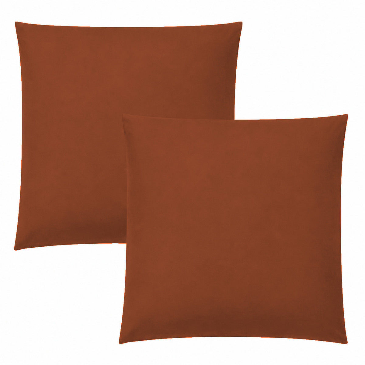 Lot de 2 Taies d'oreiller "Duo Protect" imperméable 100% Coton 57 fils/cm² 63 x 63 cm Paprika