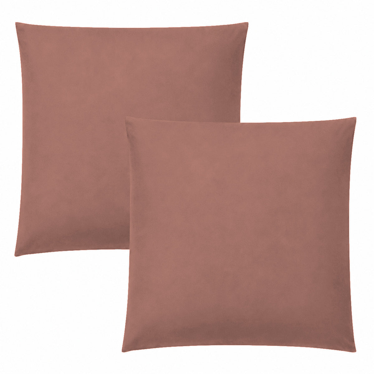 Lot de 2 Taies d'oreiller "Duo Protect" imperméable 100% Coton 57 fils/cm² 63 x 63 cm Vieux Rose
