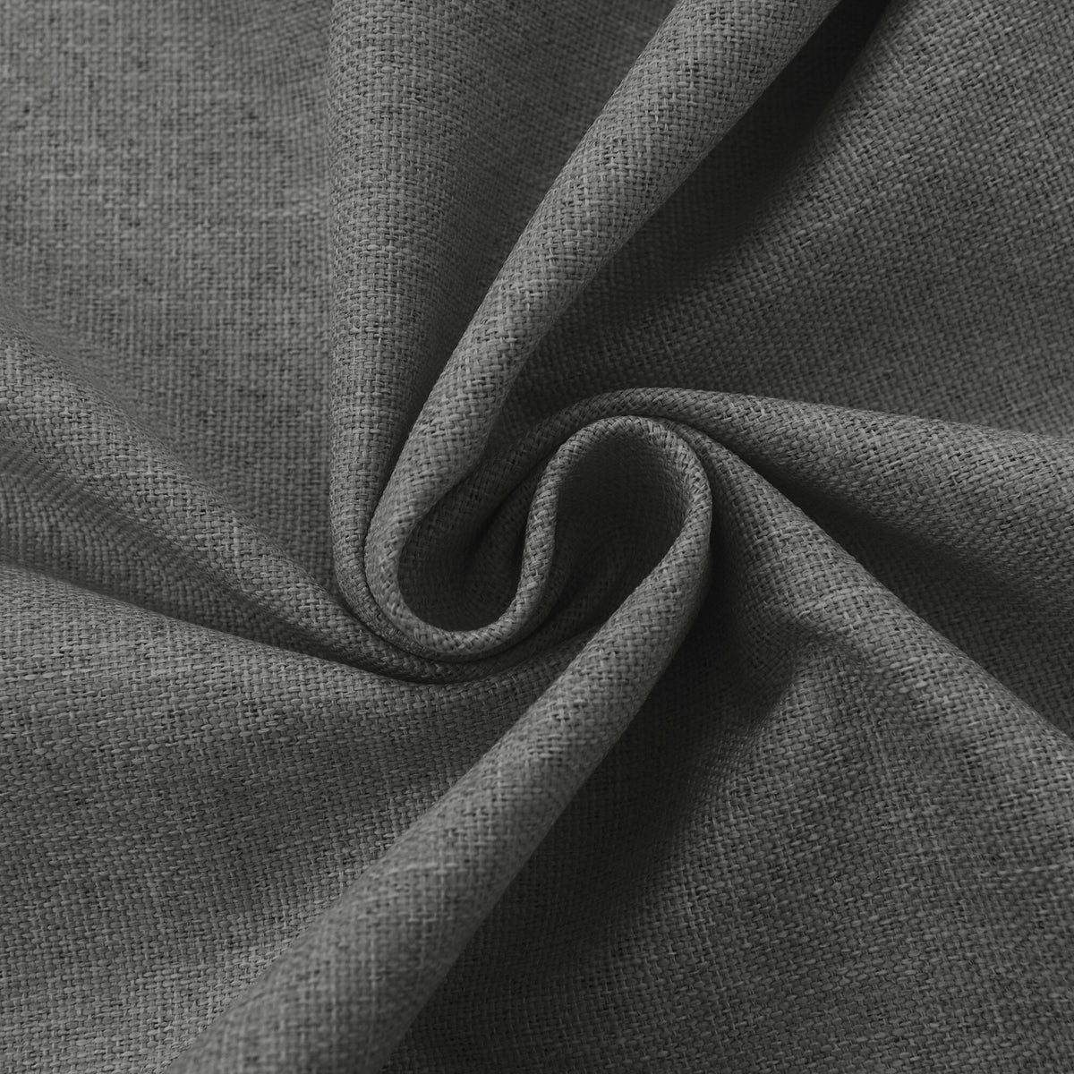 Rideau 100% occultant + 8 œillets 140 x 240 cm Polyester chambray "Cocooning" Granite