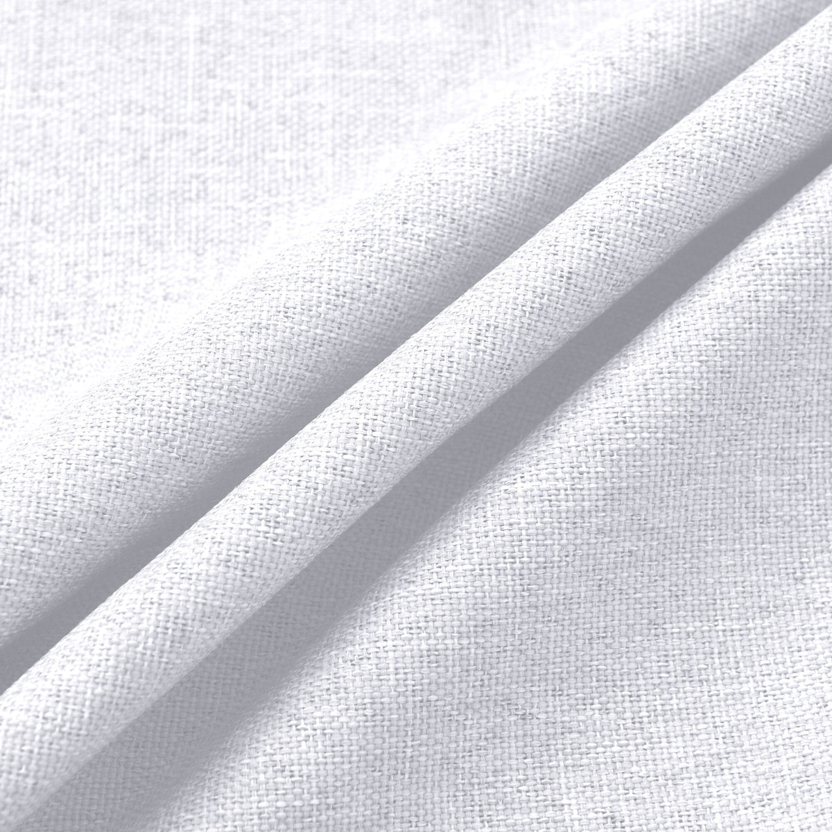 Rideau 100% occultant + 8 œillets 140 x 240 cm Polyester chambray "Cocooning" Neige