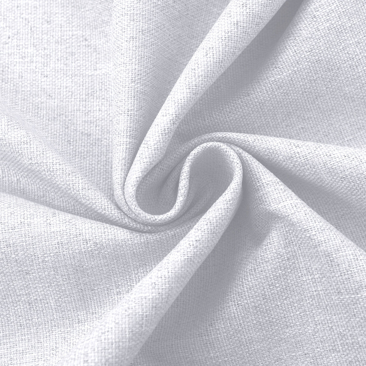 Rideau 100% occultant + 8 œillets 140 x 240 cm Polyester chambray "Cocooning" Neige