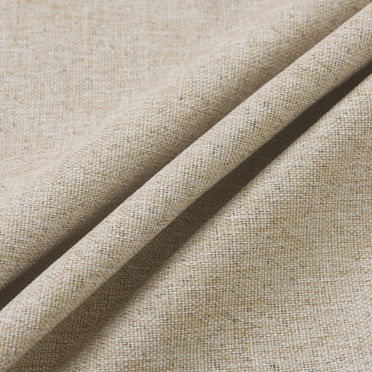 Rideau 100% occultant + 8 œillets 140 x 240 cm Polyester chambray "Cocooning" Sable