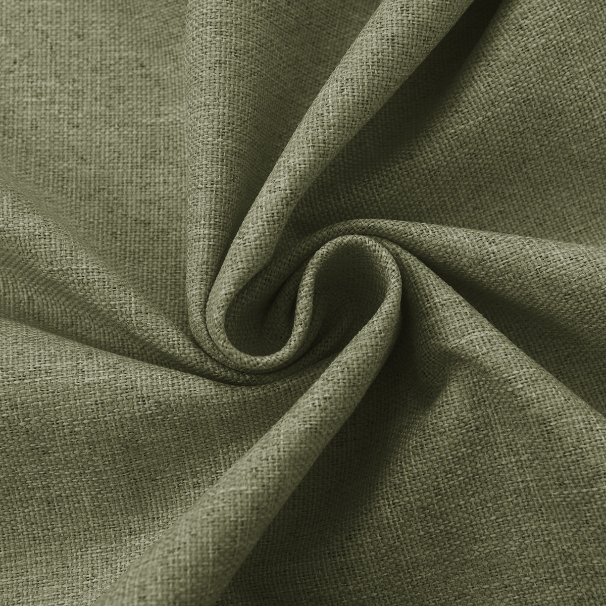 Rideau 100% occultant + 8 œillets 140 x 240 cm Polyester chambray "Cocooning" Sauge