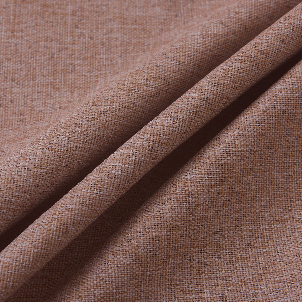 Rideau 100% occultant + 8 œillets 140 x 240 cm Polyester chambray "Cocooning" Terracotta