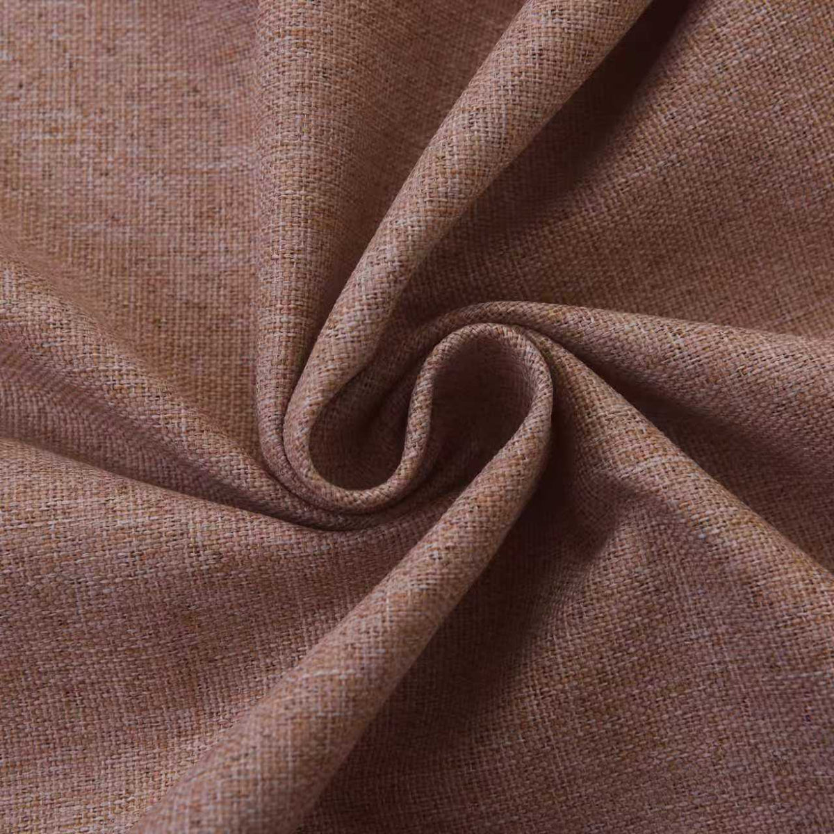 Rideau 100% occultant + 8 œillets 140 x 240 cm Polyester chambray "Cocooning" Terracotta