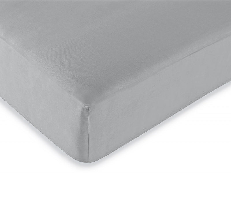 Drap housse "Duo Protect" imperméable 100% Coton 57 fils/cm² 140 x 190 cm Nuage