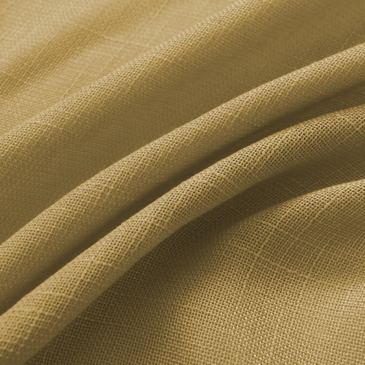 Rideau ajustable + 8 anneaux pince 140 x 270 cm Polyester effet lin" Evasion" Miel