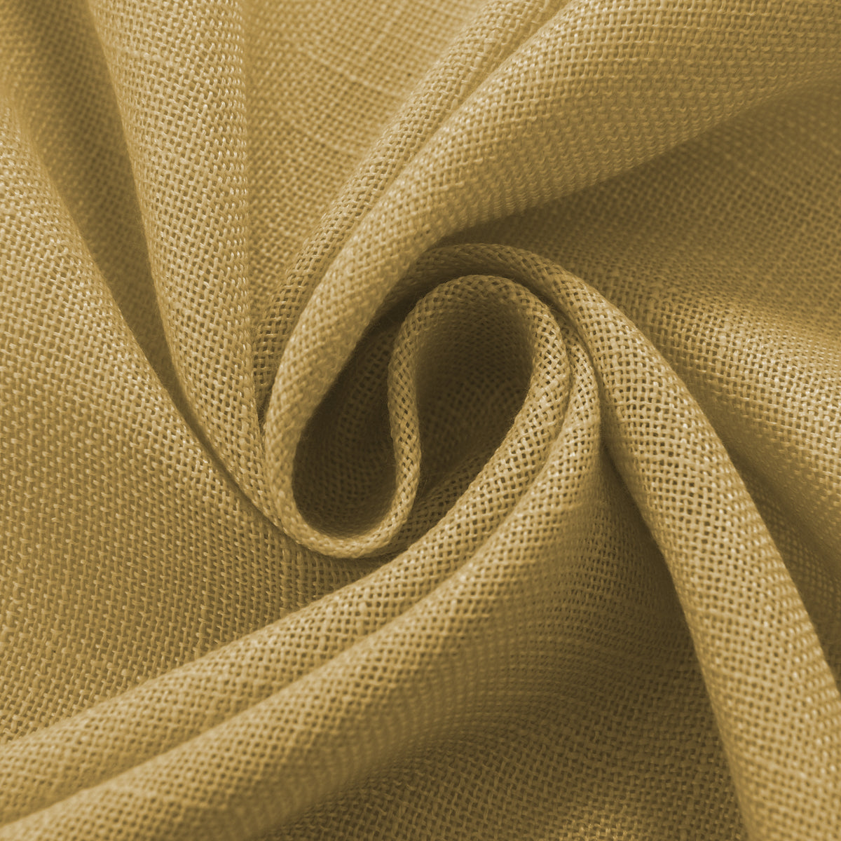 Rideau ajustable + 8 anneaux pince 140 x 270 cm Polyester effet lin" Evasion" Miel
