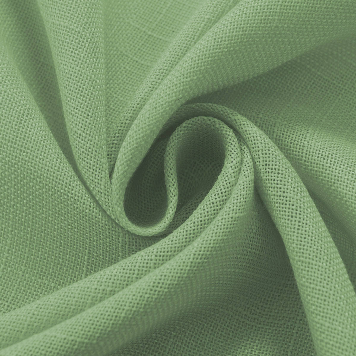 Rideau ajustable + 8 anneaux pince 140 x 270 cm Polyester effet lin" Evasion" Romarin