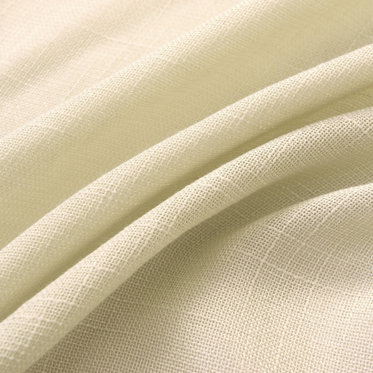 Rideau ajustable + 8 anneaux pince 140 x 270 cm Polyester effet lin" Evasion" Sable