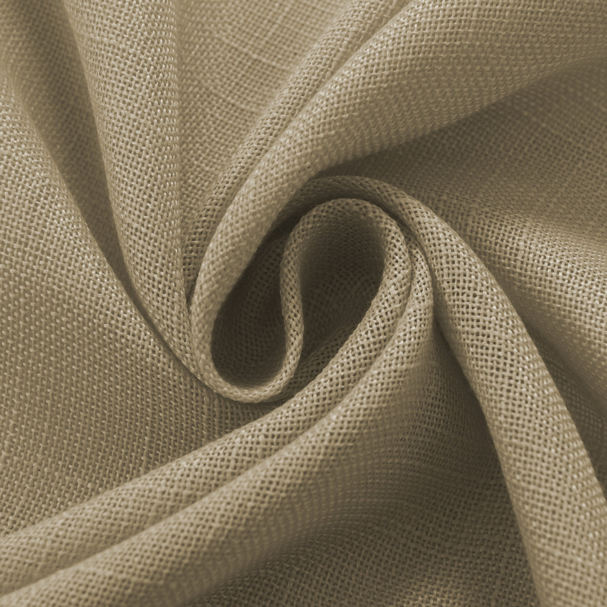Rideau ajustable + 8 anneaux pince 140 x 270 cm Polyester effet lin" Evasion" Taupe