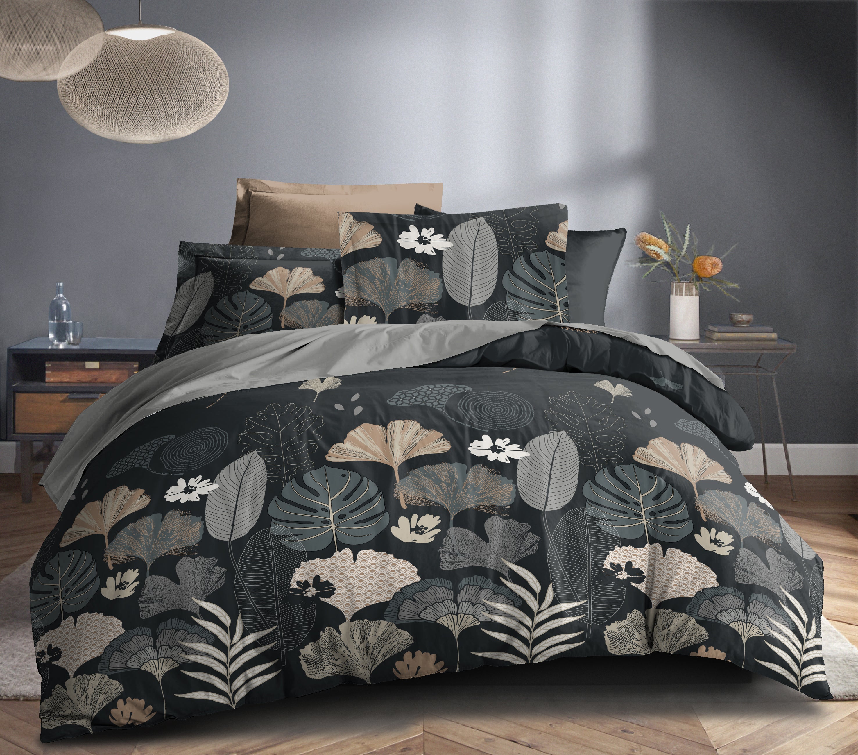Parure de draps  4 pièces "Louna" drap housse 140 Ginoline