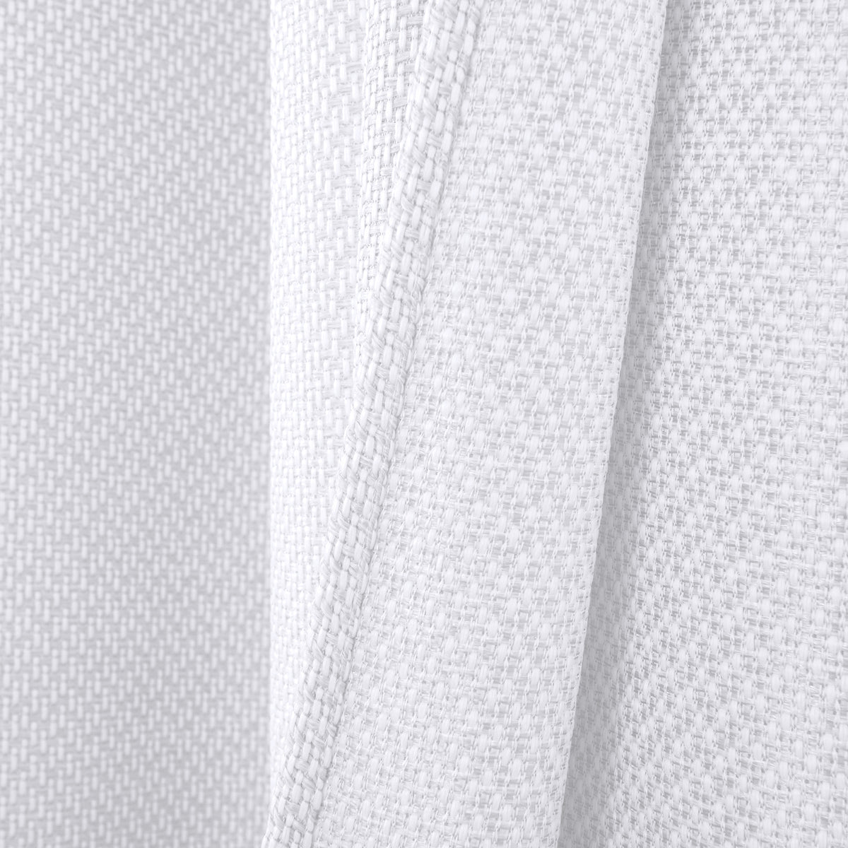 Rideau d'ameublement + 8 oeillets 140 x 240 cm Polyester fils teints jacquard "Victoria"Neige