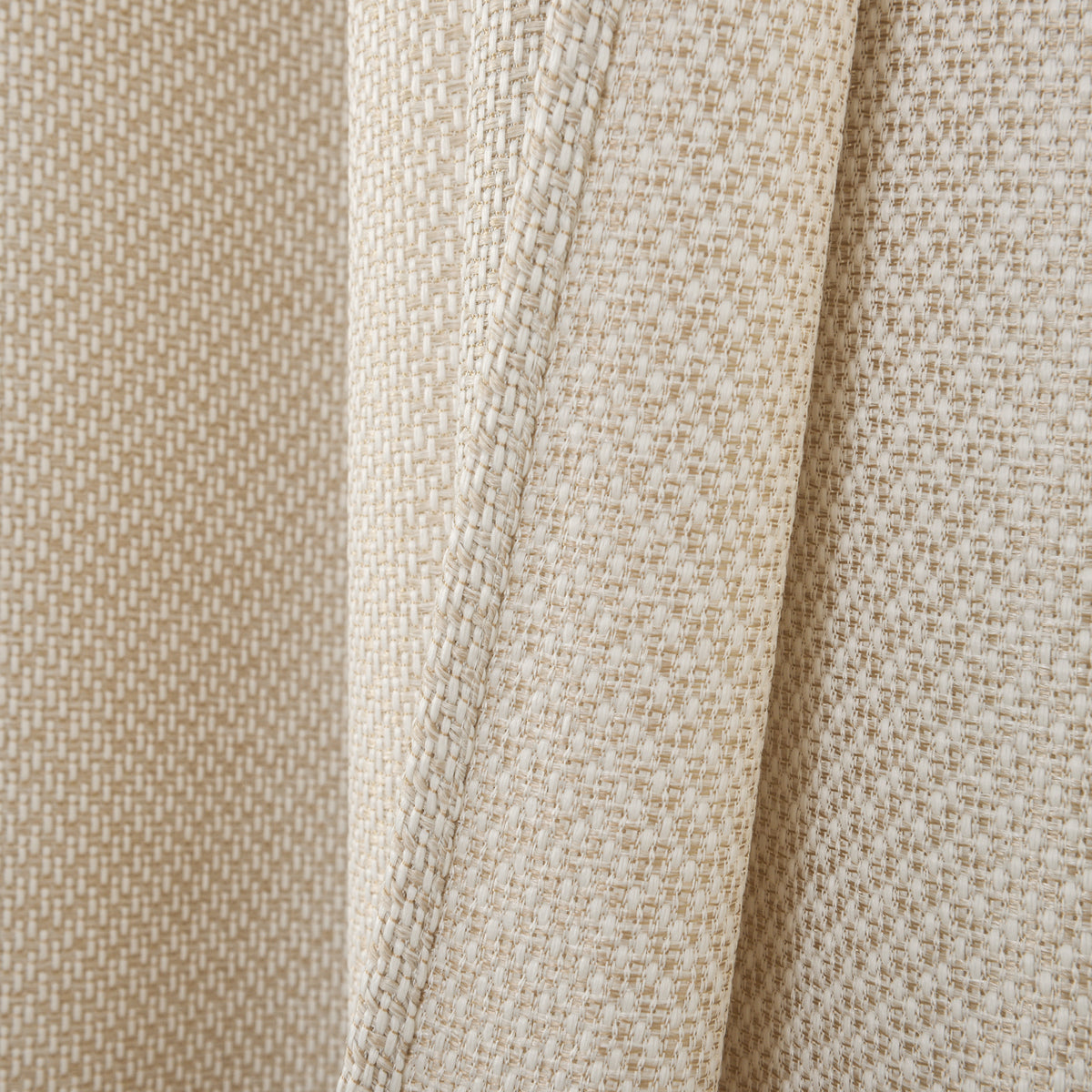 Rideau d'ameublement + 8 oeillets 140 x 240 cm Polyester fils teints jacquard "Victoria"Sable