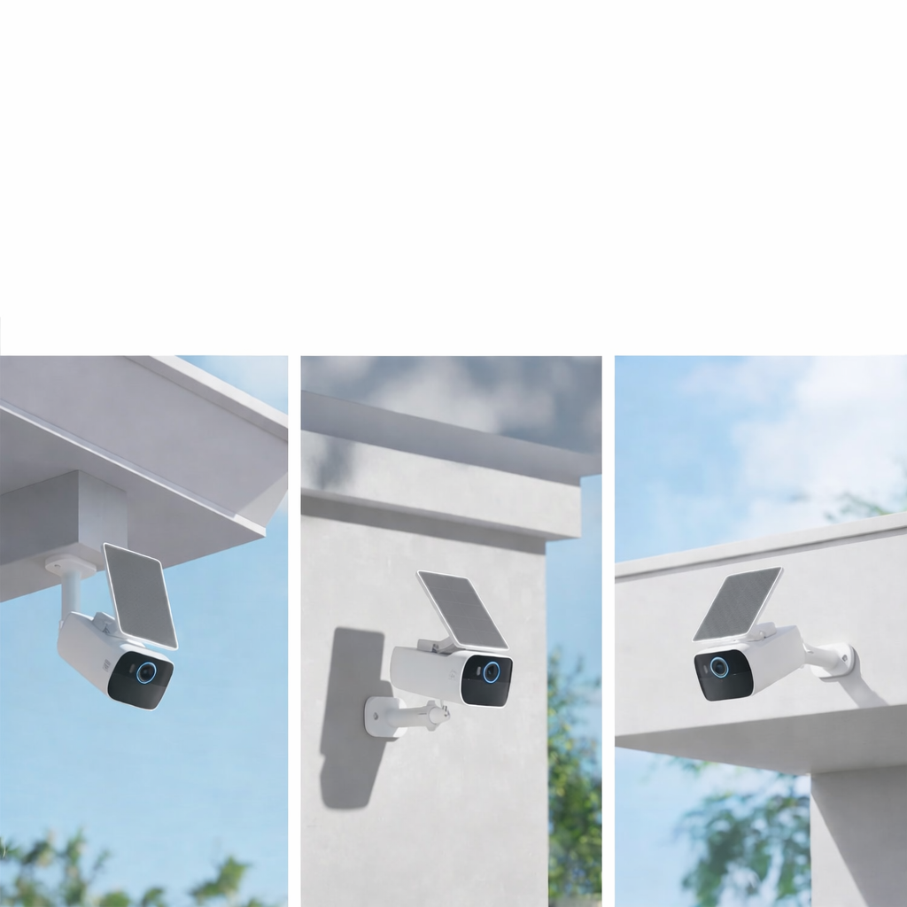 Caméra de sécurité extérieure 4K solaire  – Sans abonnement