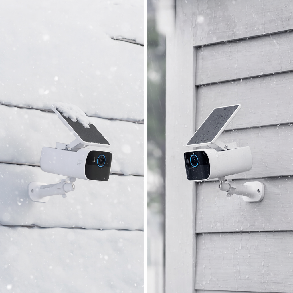 Caméra de sécurité extérieure 4K solaire  – Sans abonnement