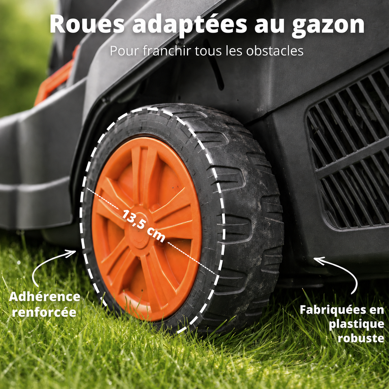 Tondeuse à gazon sans fil + batterie 20 V et chargeur