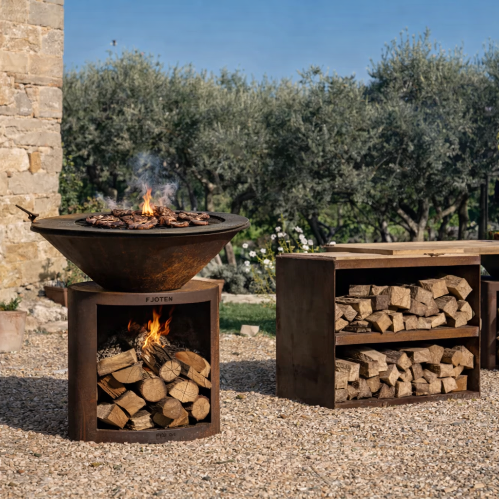 Brasero plancha Ellipse 80 Corten