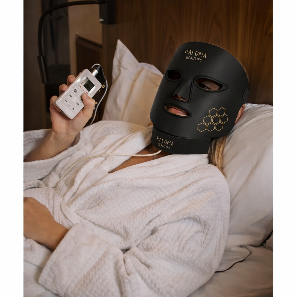 Masque & collier LED haute performance - noir