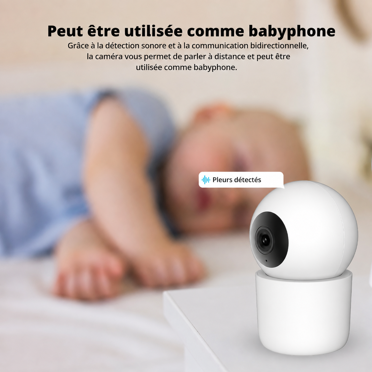 Caméra intérieure de mouvement intelligente FlinQ