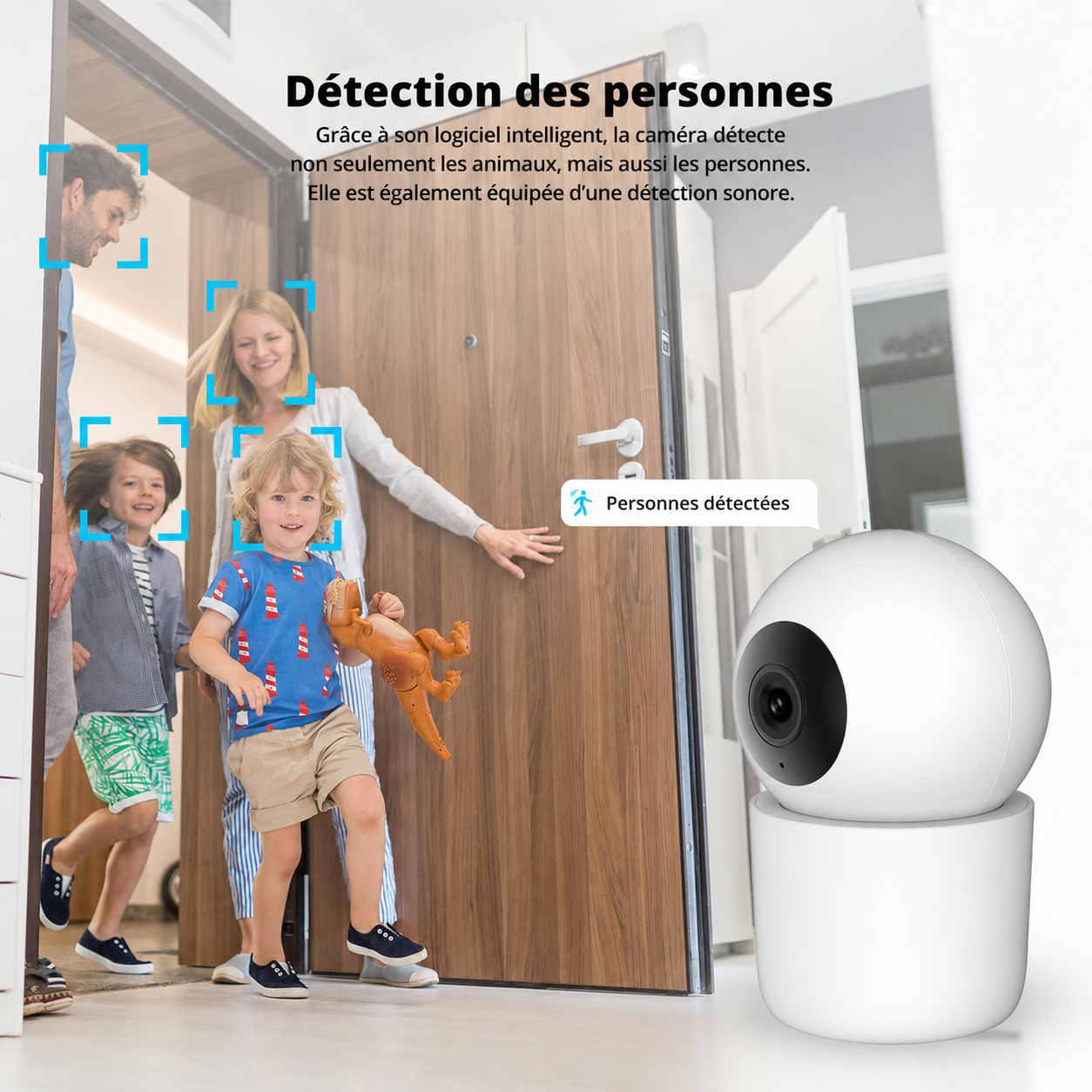 Caméra intérieure de mouvement intelligente FlinQ