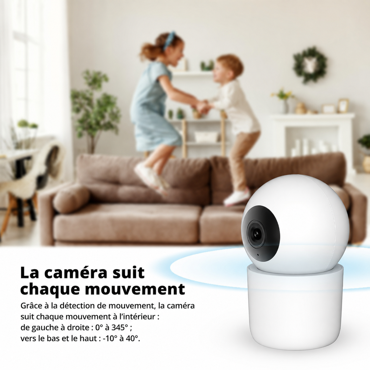 Caméra intérieure de mouvement intelligente FlinQ