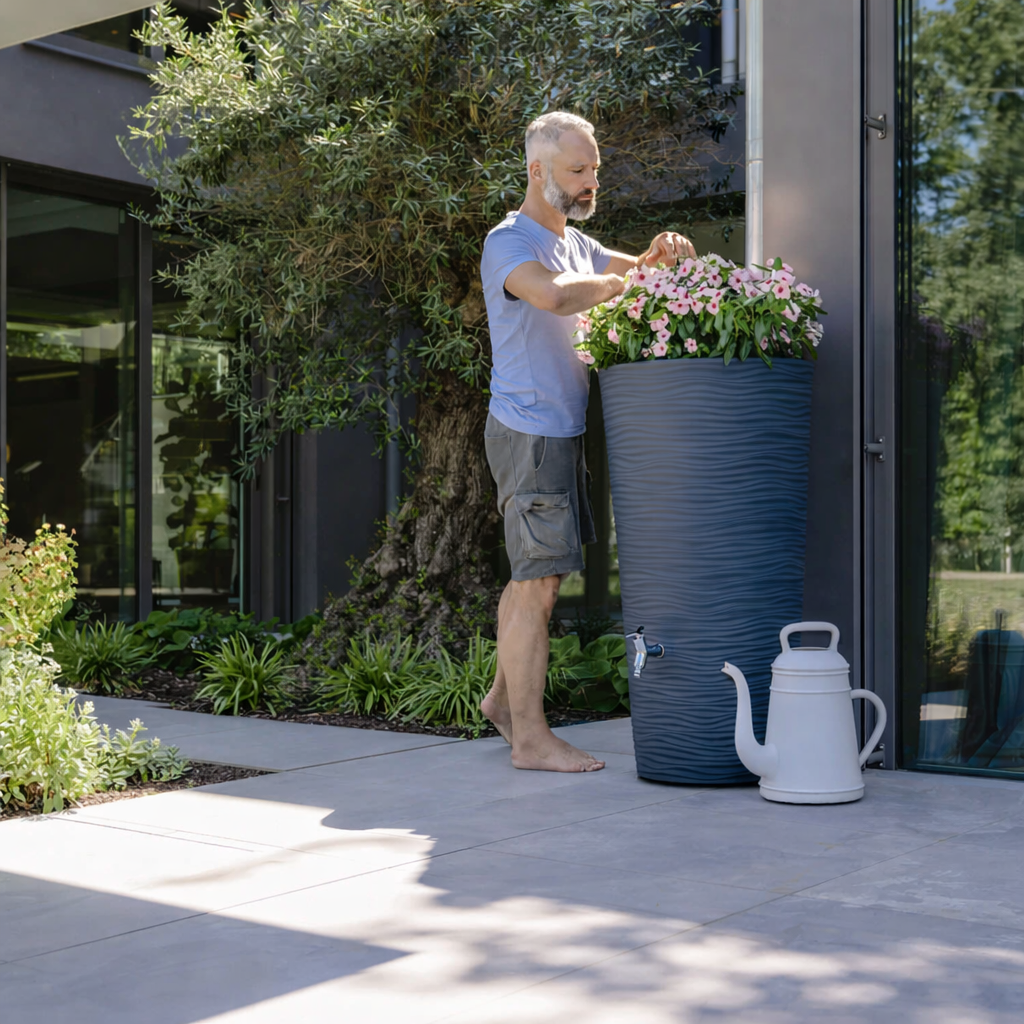 Natura Réservoir 210 L, graphite avec bac à plantes