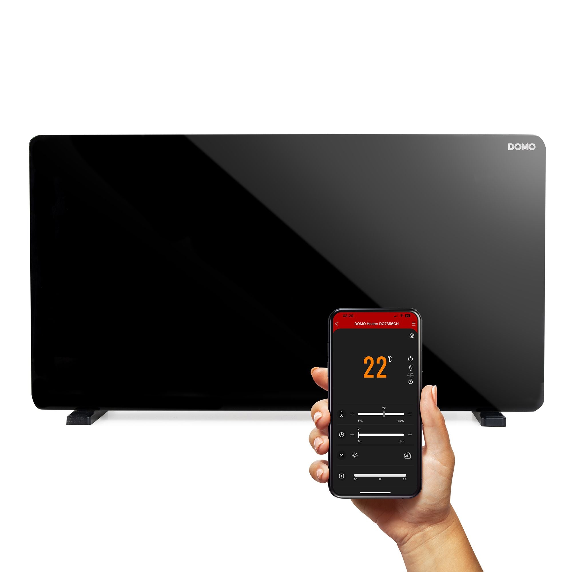 Convecteur à panneau de verre wifi 2000 W