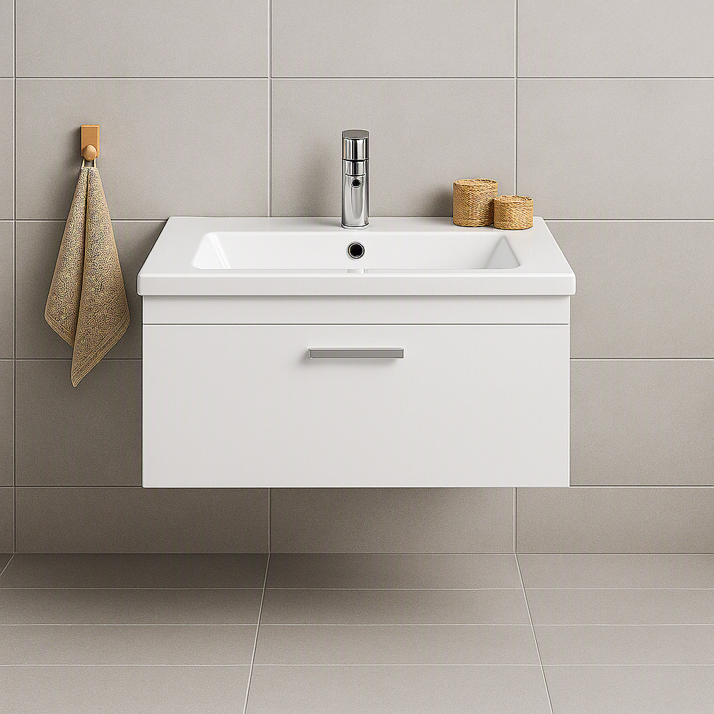 Meuble simple vasque Rubite 1 tiroir 100 cm