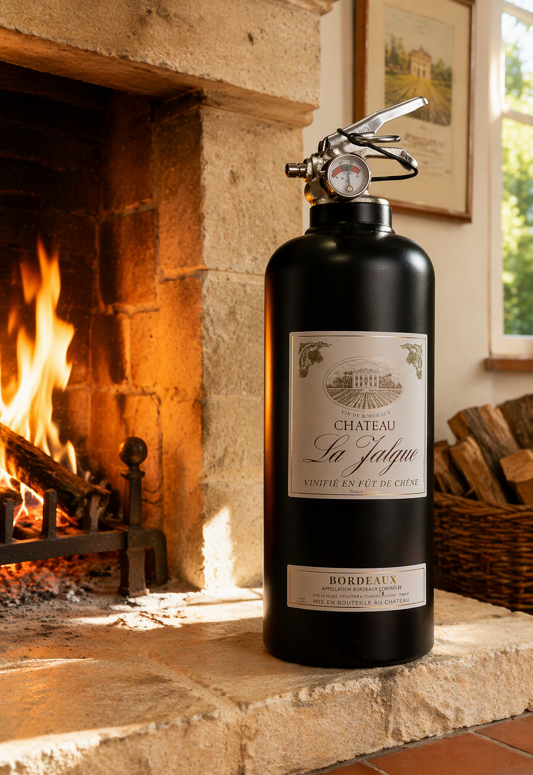 Extincteur  1kg VIN NOIR
