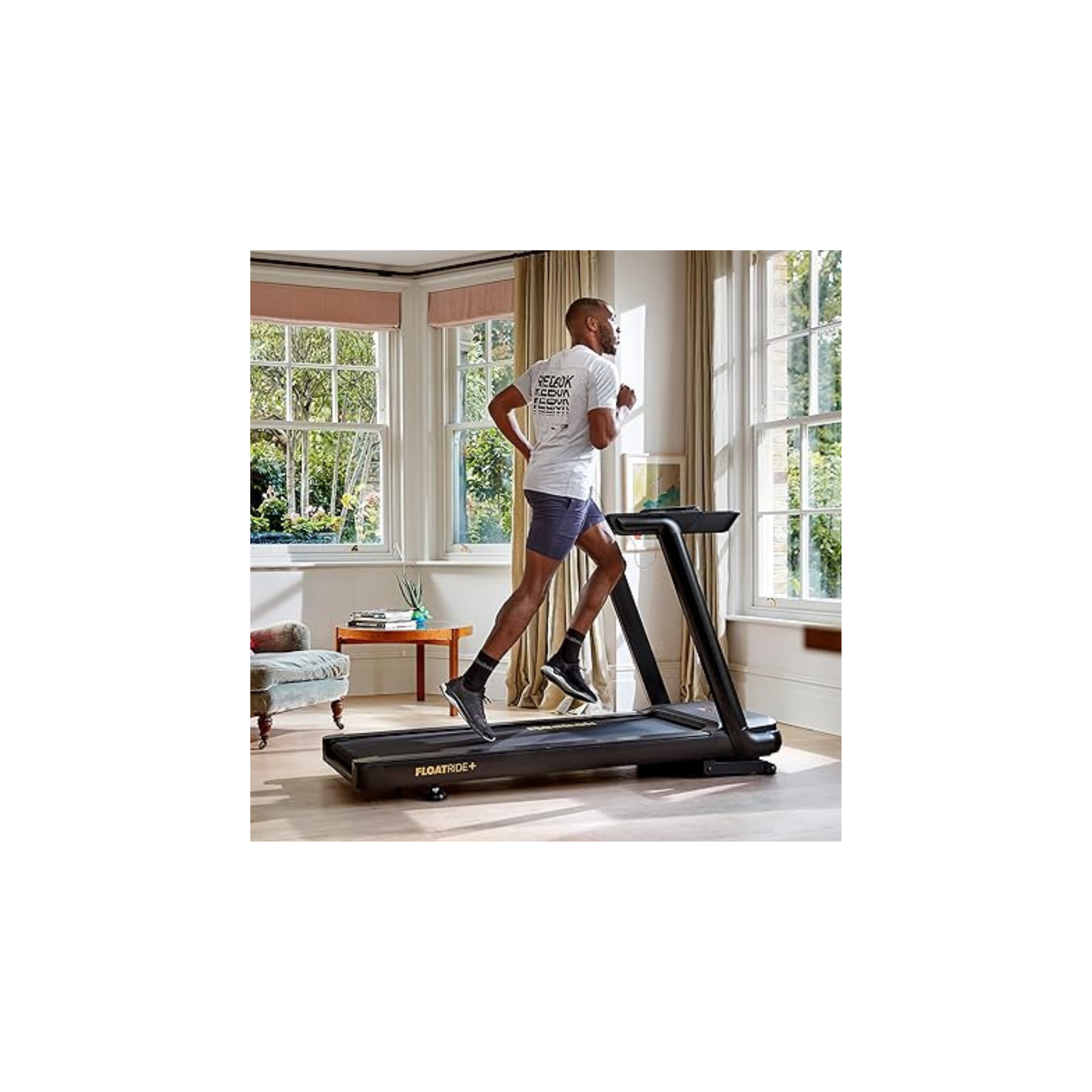 Tapis de Course motorisé - Reebok - Modèle FR20z Floatride - LED - Vitesse 1 à 18 km/h - Noir