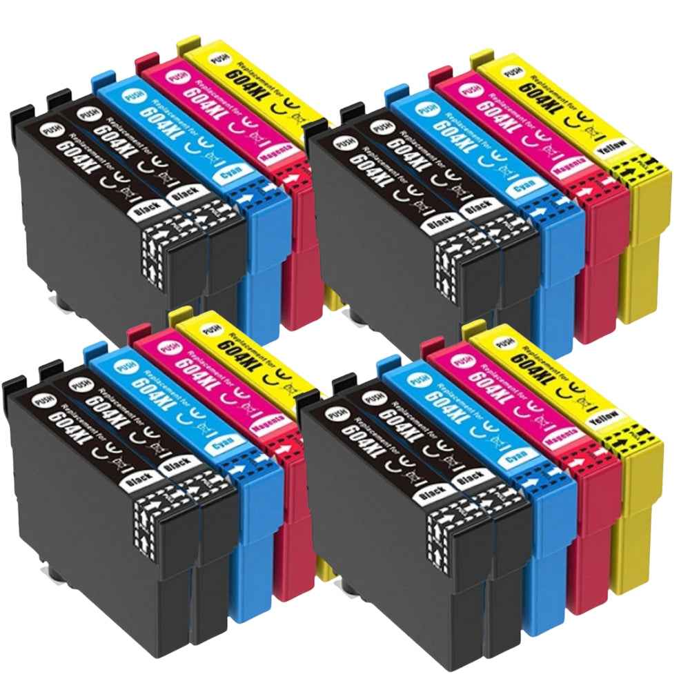 Pack de 10 Cartouches 604 XL Compatibles pour Imprimante EPSON 604 XL