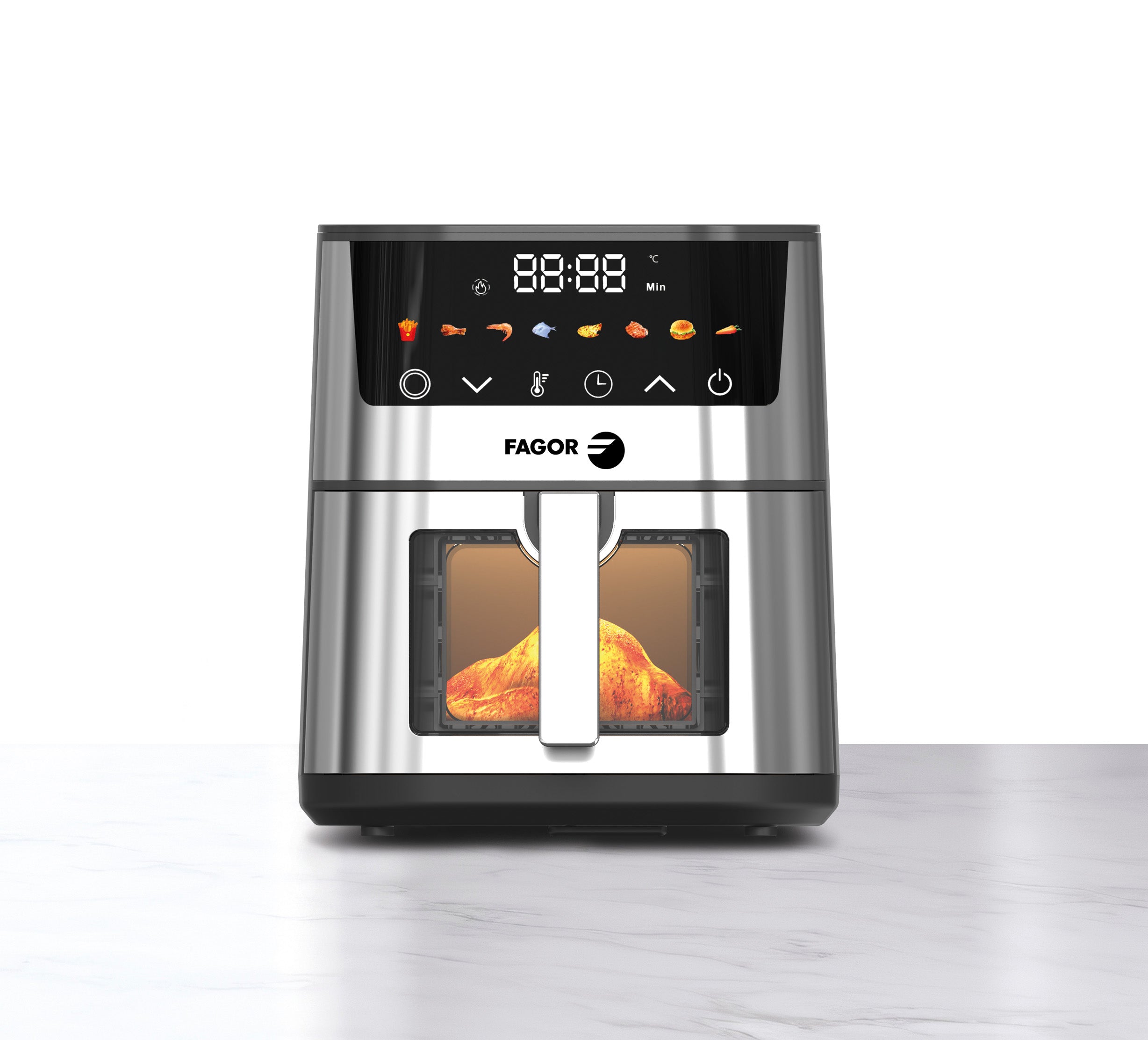 Friteuse à air chaud Air fryer 5L 1400W Argent