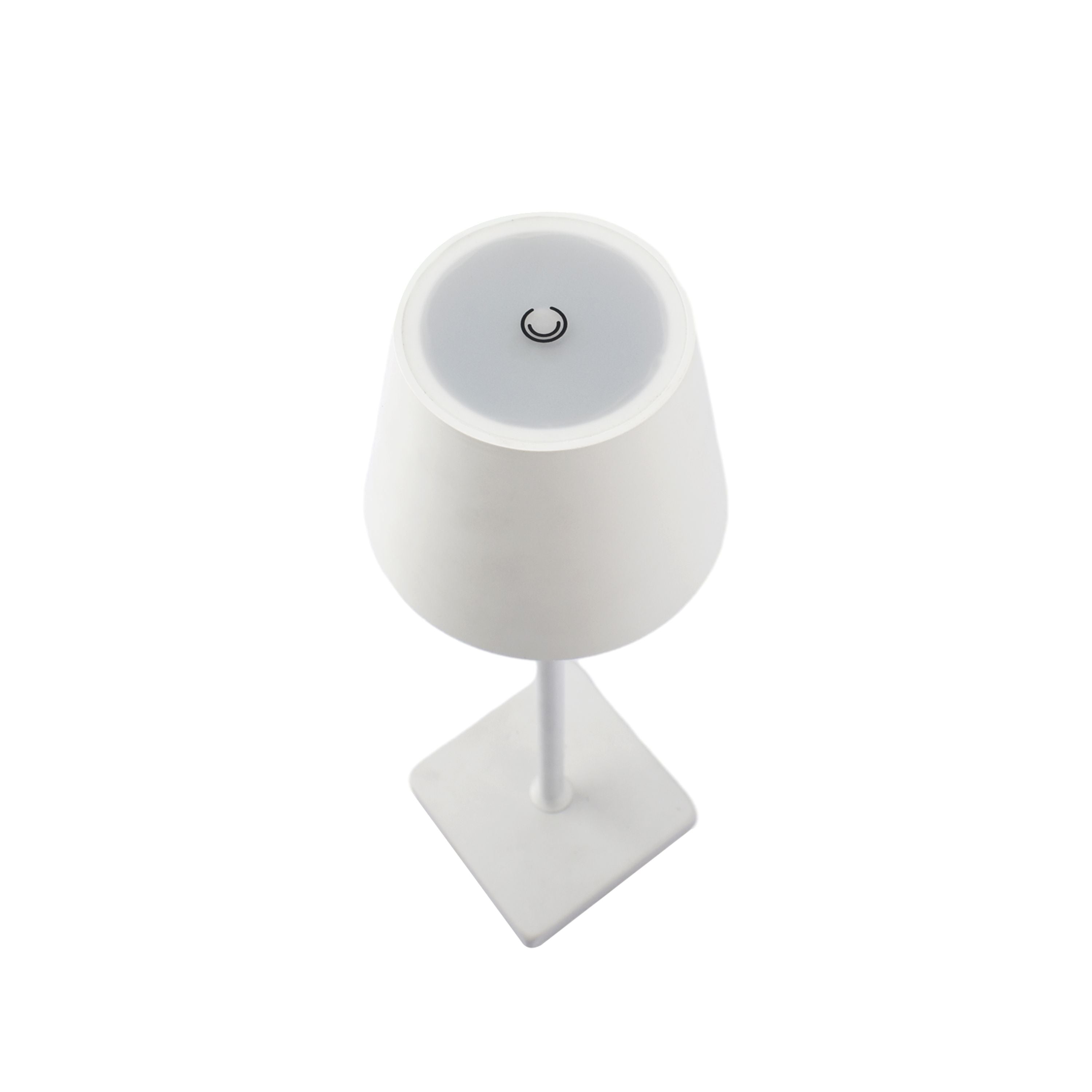 FlinQ Lampe de Table Nova Blanche - Rechargeable et avec Commande Tactile