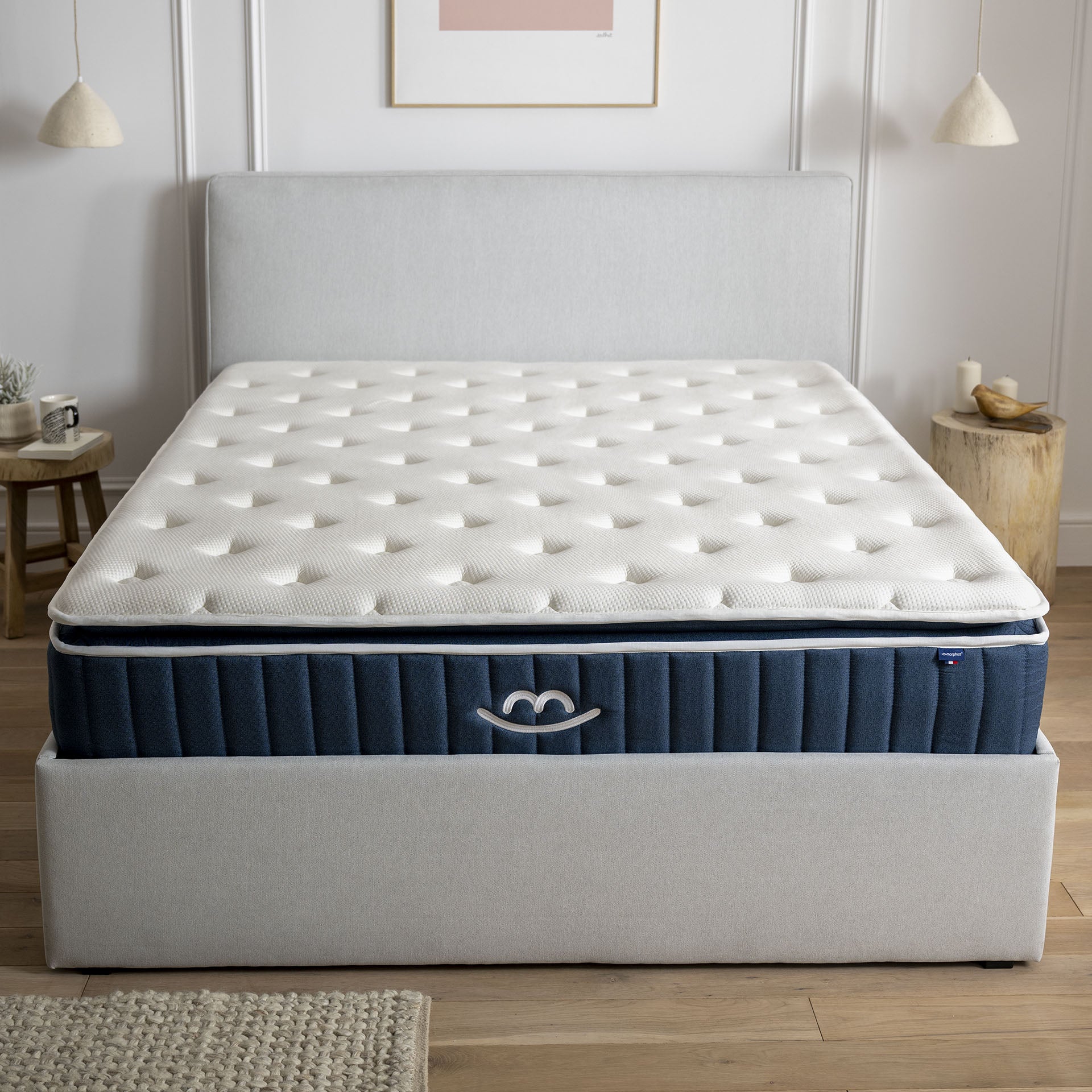 Matelas Victoria Hybride épaisseur 30cm - Produit de l'année 2025 ® - Mousse mémoire forme, Ressorts Ensachés