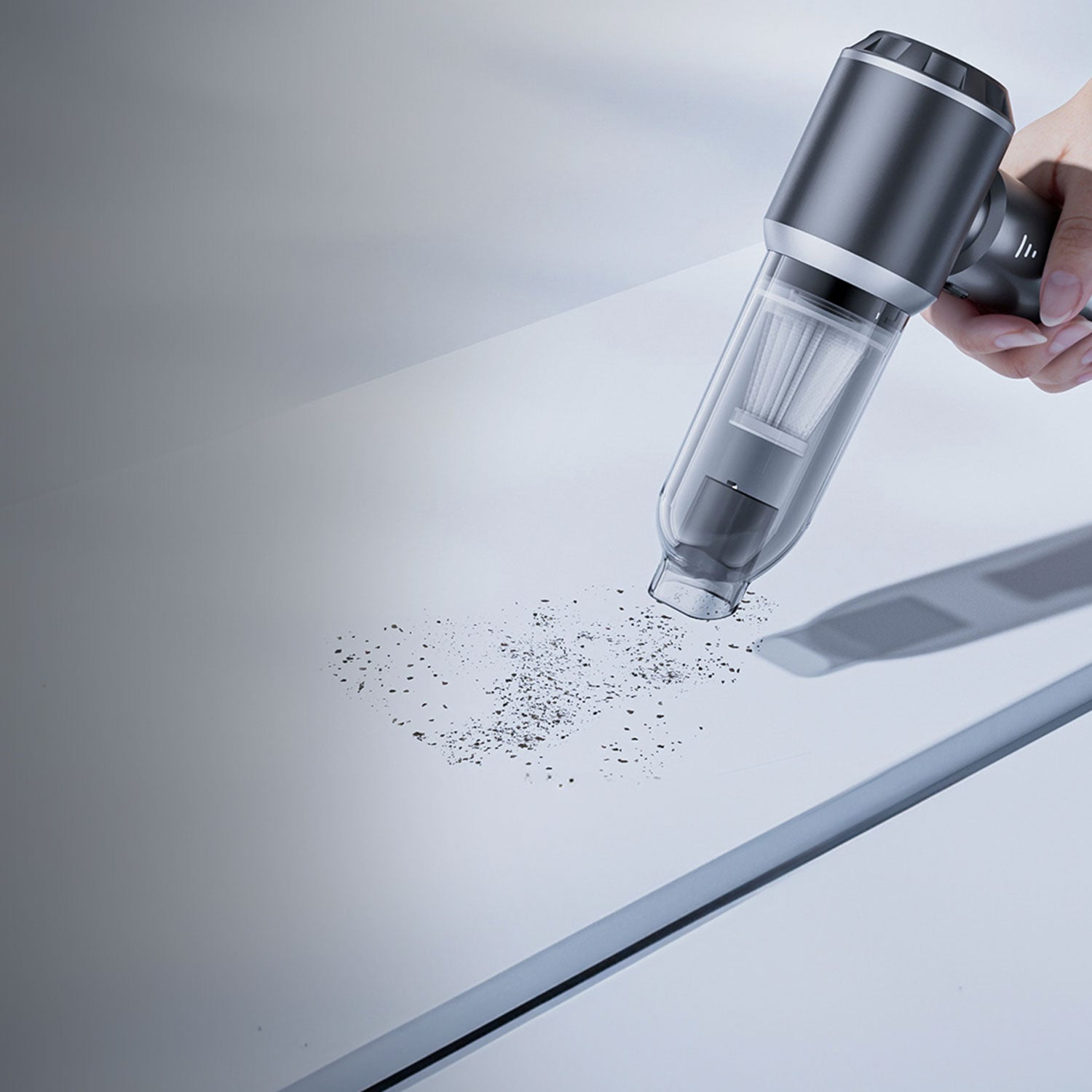 FlinQ - Aspirateur portatif sans fil et sans sac mutifonction V3 - Aspiration et soufflage - Accessoires inclus