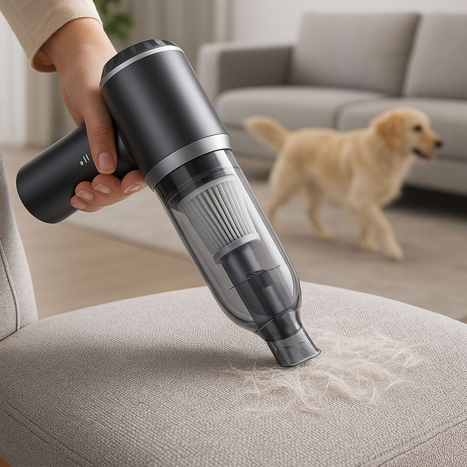 FlinQ - Aspirateur portatif sans fil et sans sac mutifonction V3 - Aspiration et soufflage - Accessoires inclus