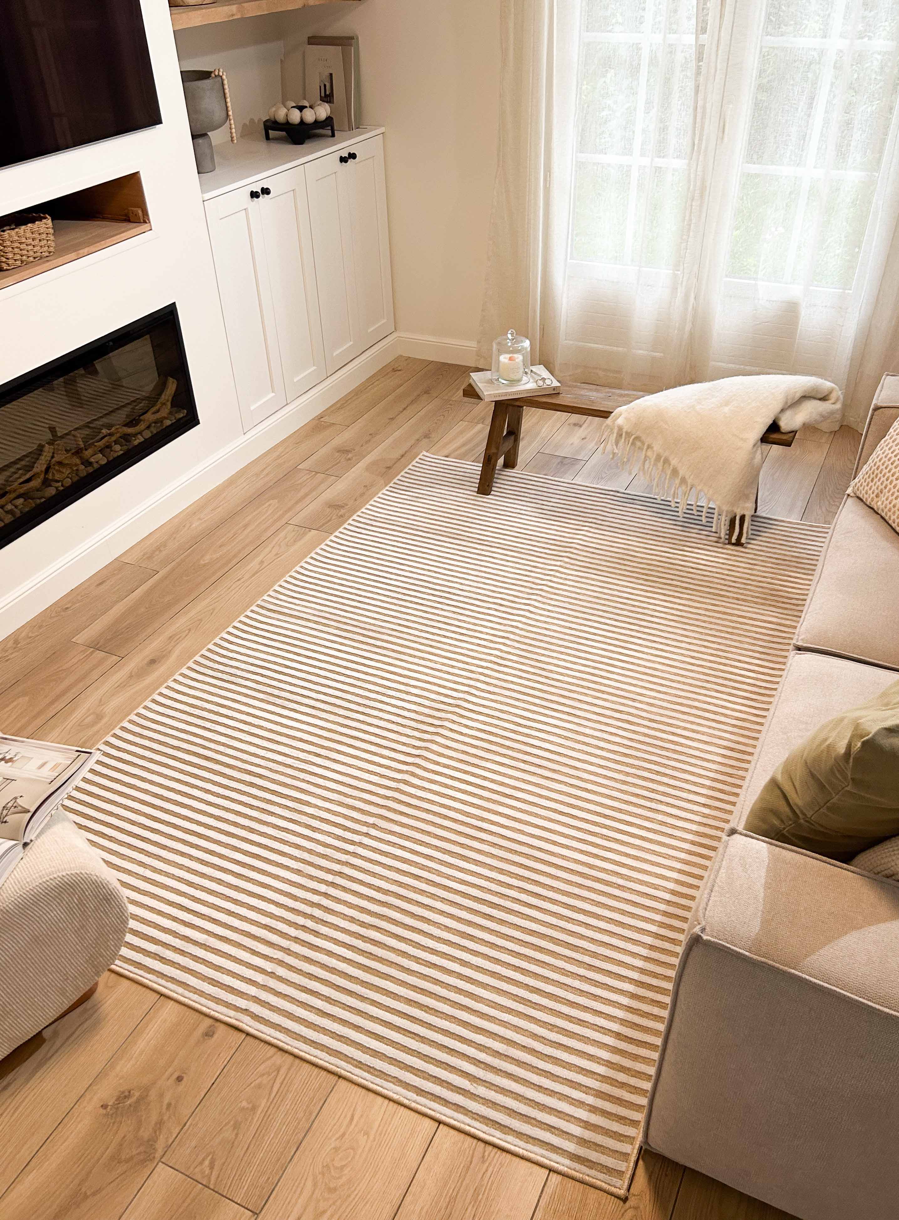 Tapis beige motifs géométriques - Garden