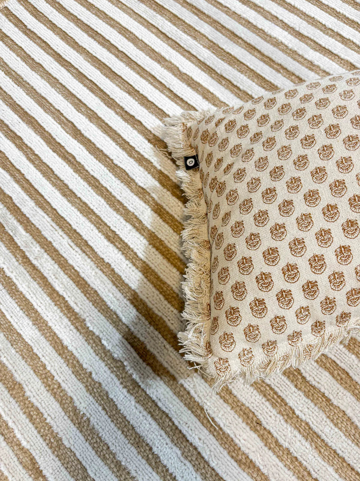 Tapis beige motifs géométriques - Garden