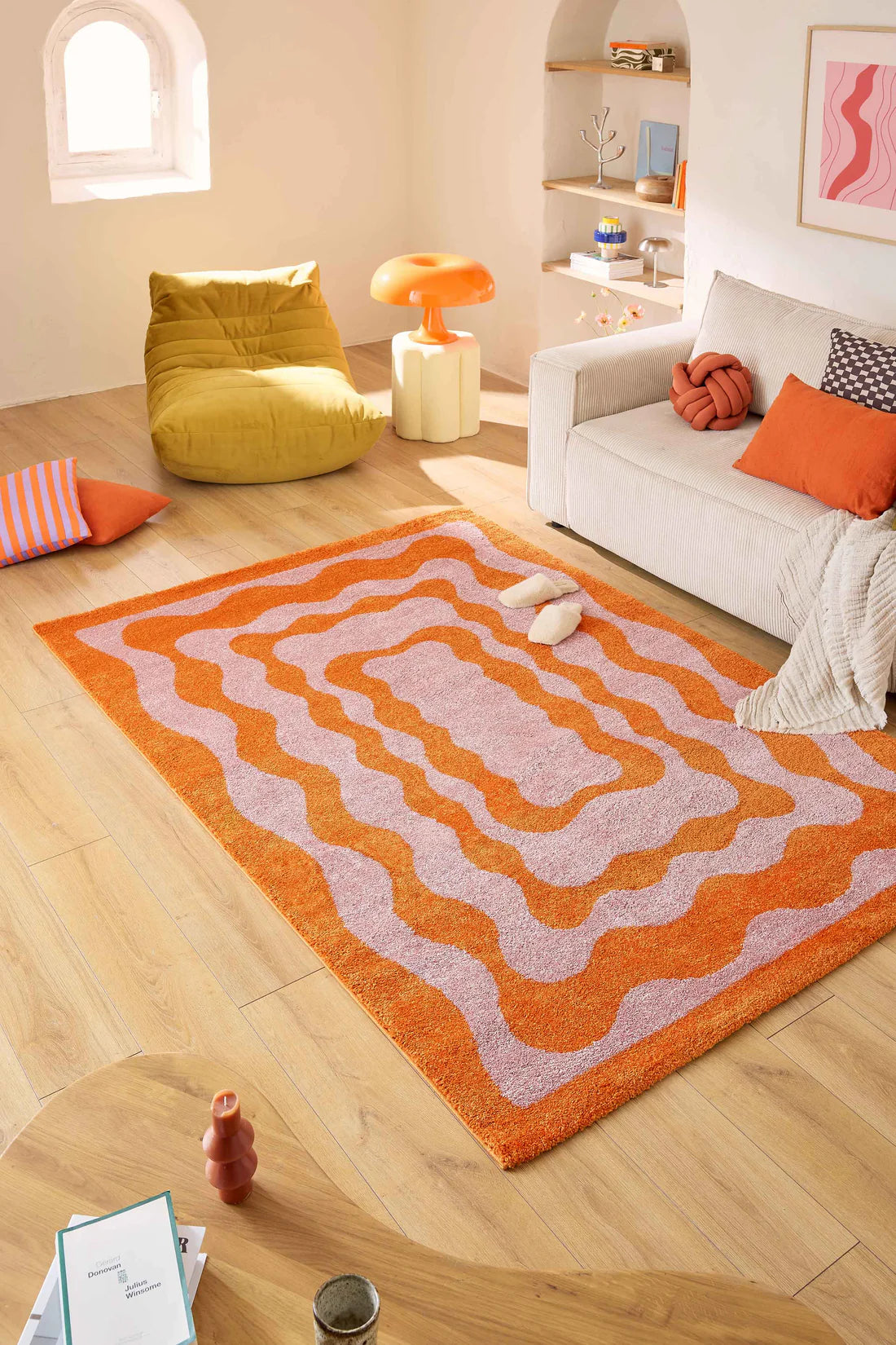 Tapis GROOVY orange