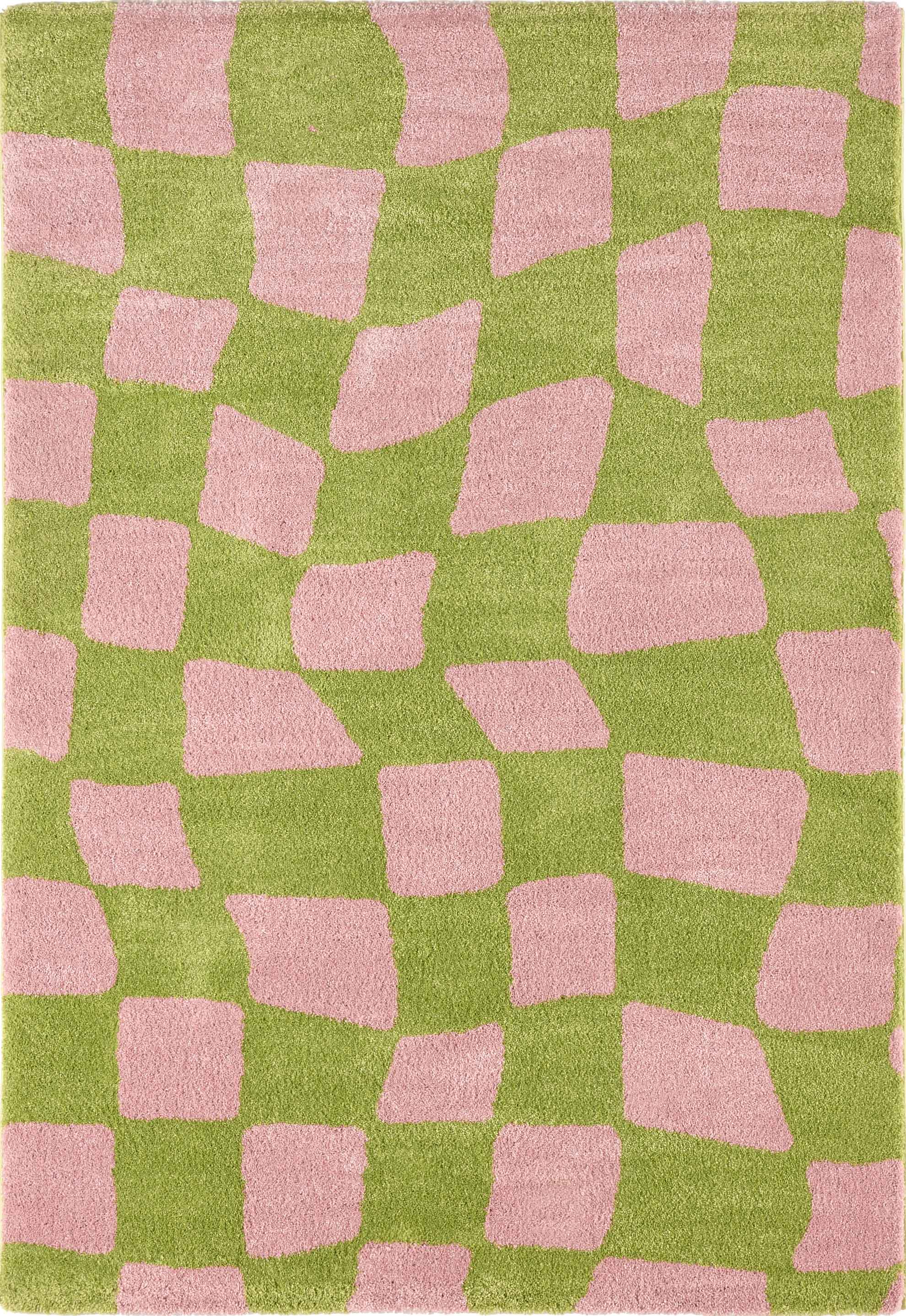 Tapis vintage année 70 - Vert - Groovy