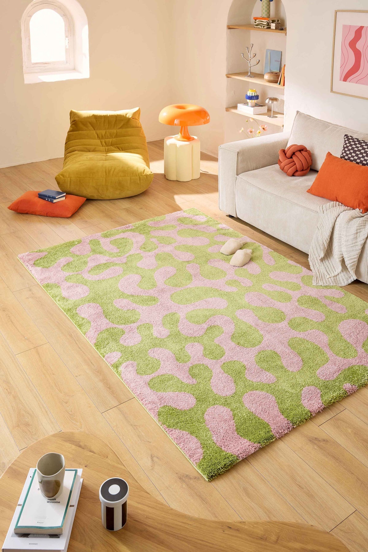Tapis vintage vert - Groovy